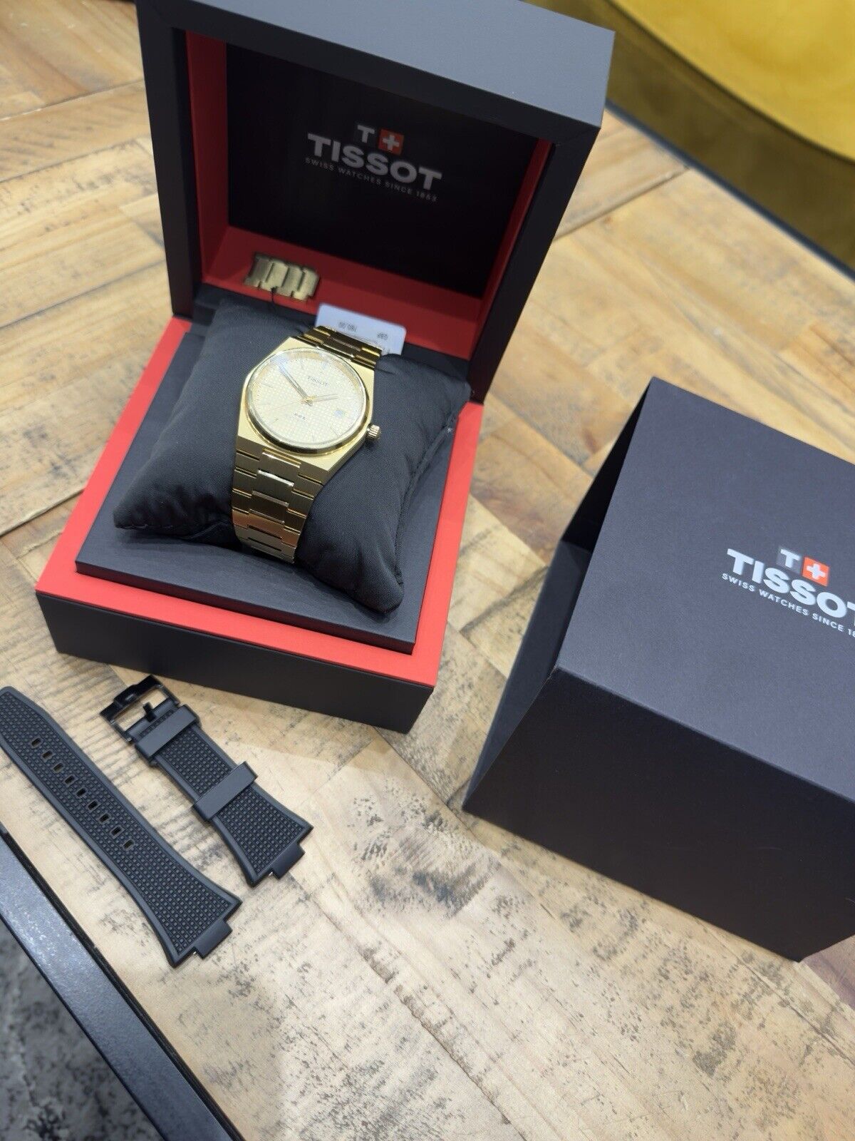 Tissot PRX Powermatic 80 Automatic Gold Watch T1374073302100