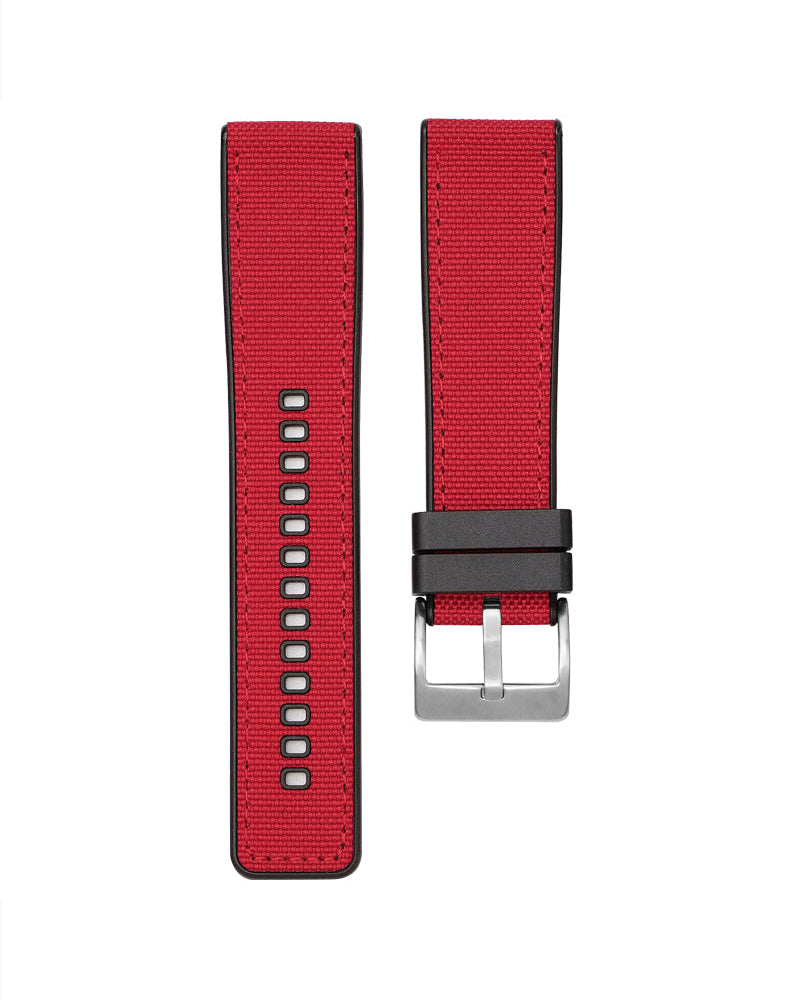 Nylon Canvas Watch Strap With Rubber TPU 20/22/24mm