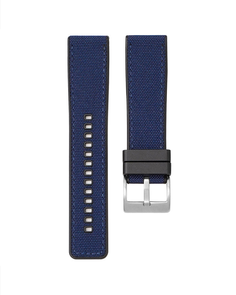 Nylon Canvas Watch Strap With Rubber TPU 20/22/24mm