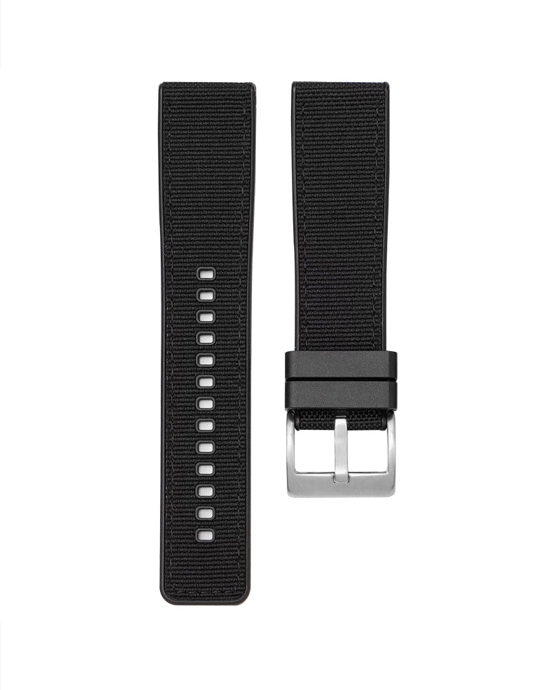 Nylon Canvas Watch Strap With Rubber TPU 20/22/24mm