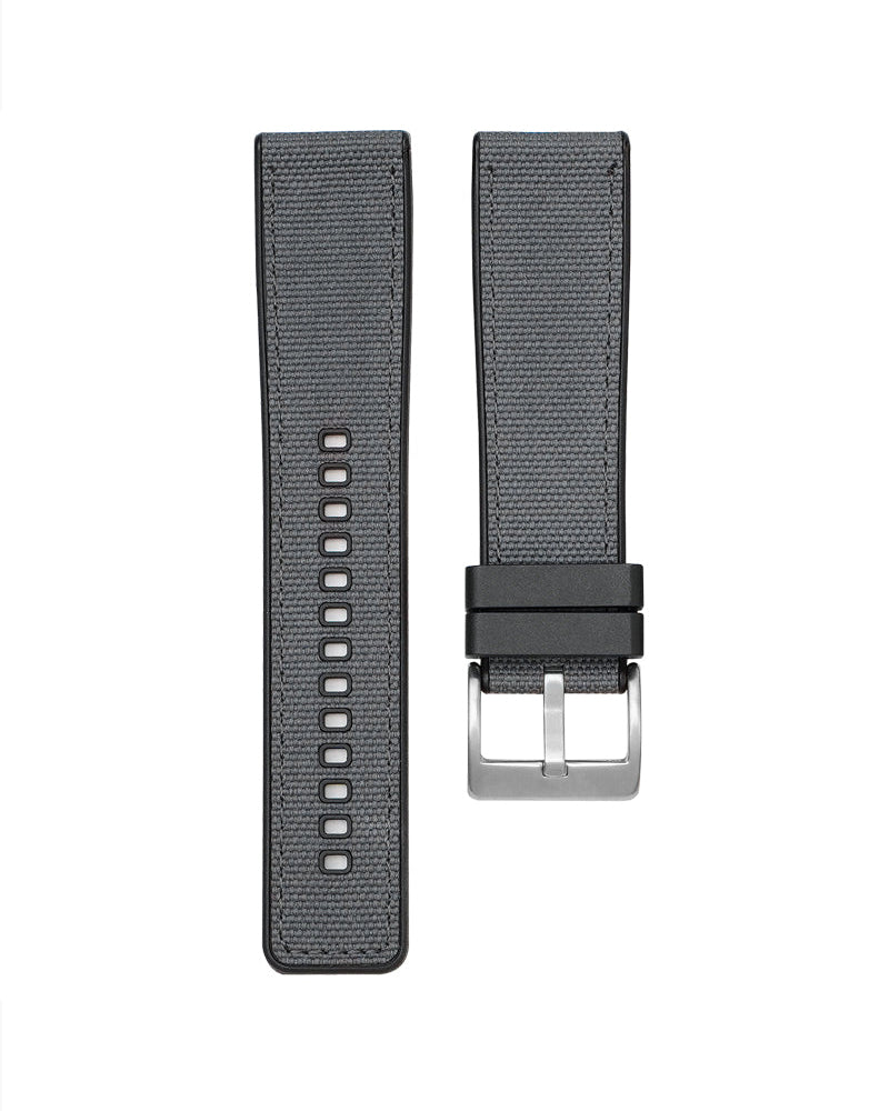 Nylon Canvas Watch Strap With Rubber TPU 20/22/24mm