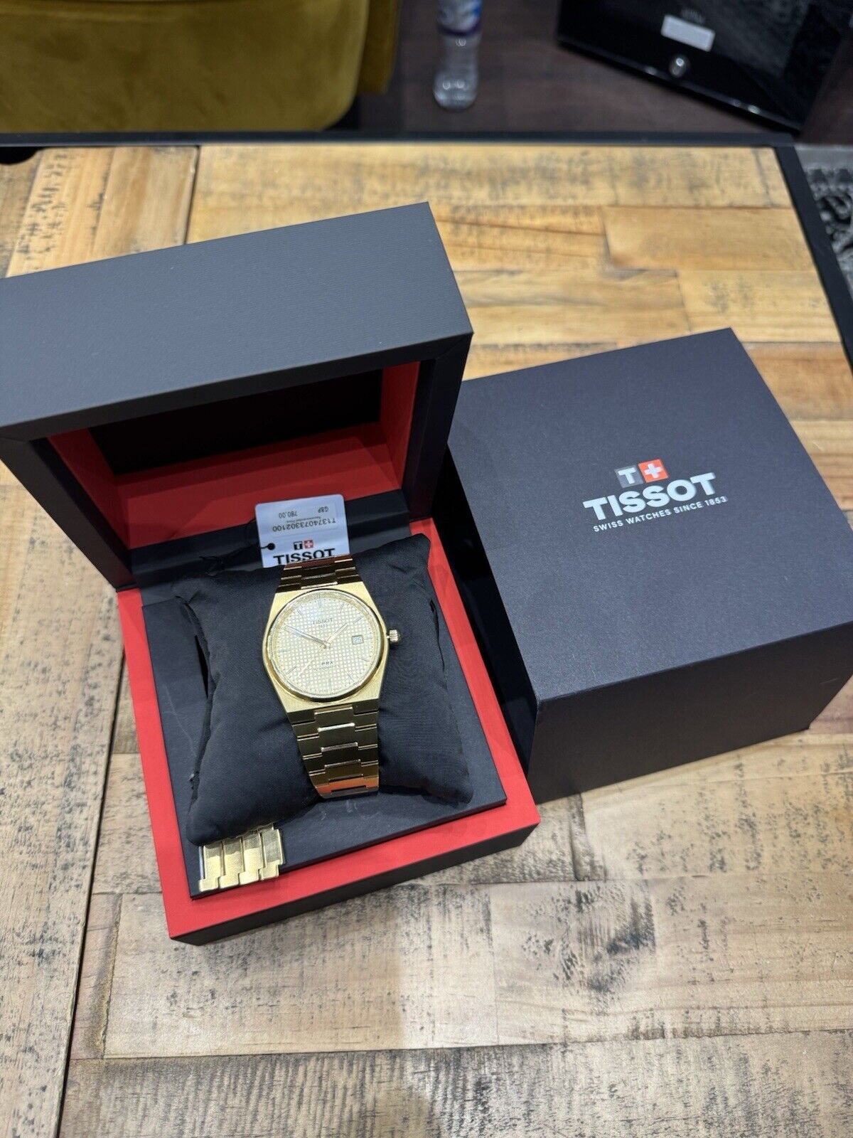 Tissot PRX Powermatic 80 Automatic Gold Watch T1374073302100