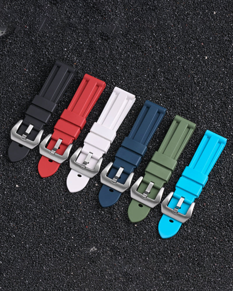 PANERAI Watch Strap FKM 22mm 24mm Rubber Silicone Diving Watch Strap Will Fit